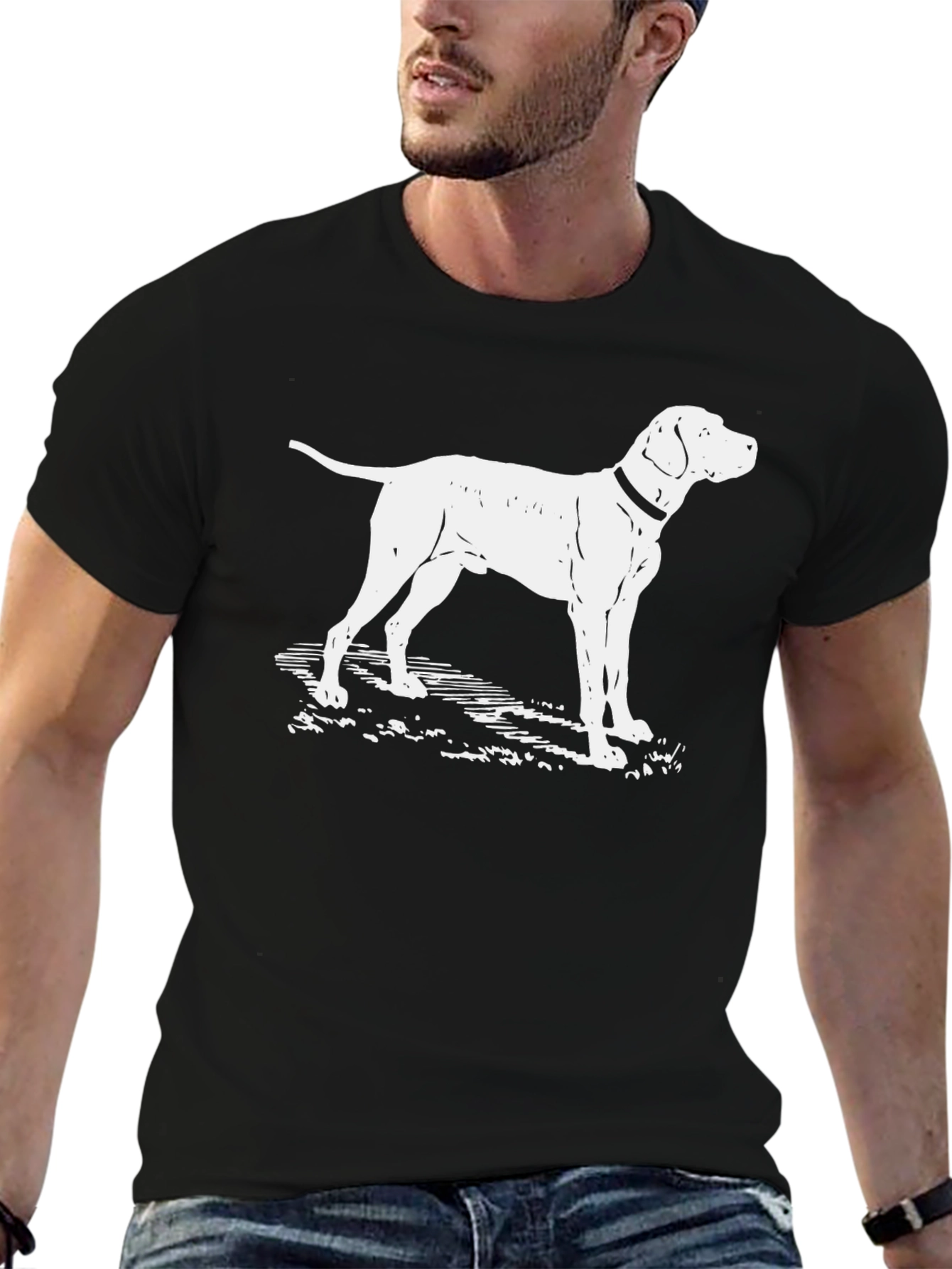 Pointer Dog Graphic Tee - Classic Style