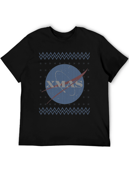 NASA Xmas Ugly Sweater T-Shirt - Space Holiday Tee