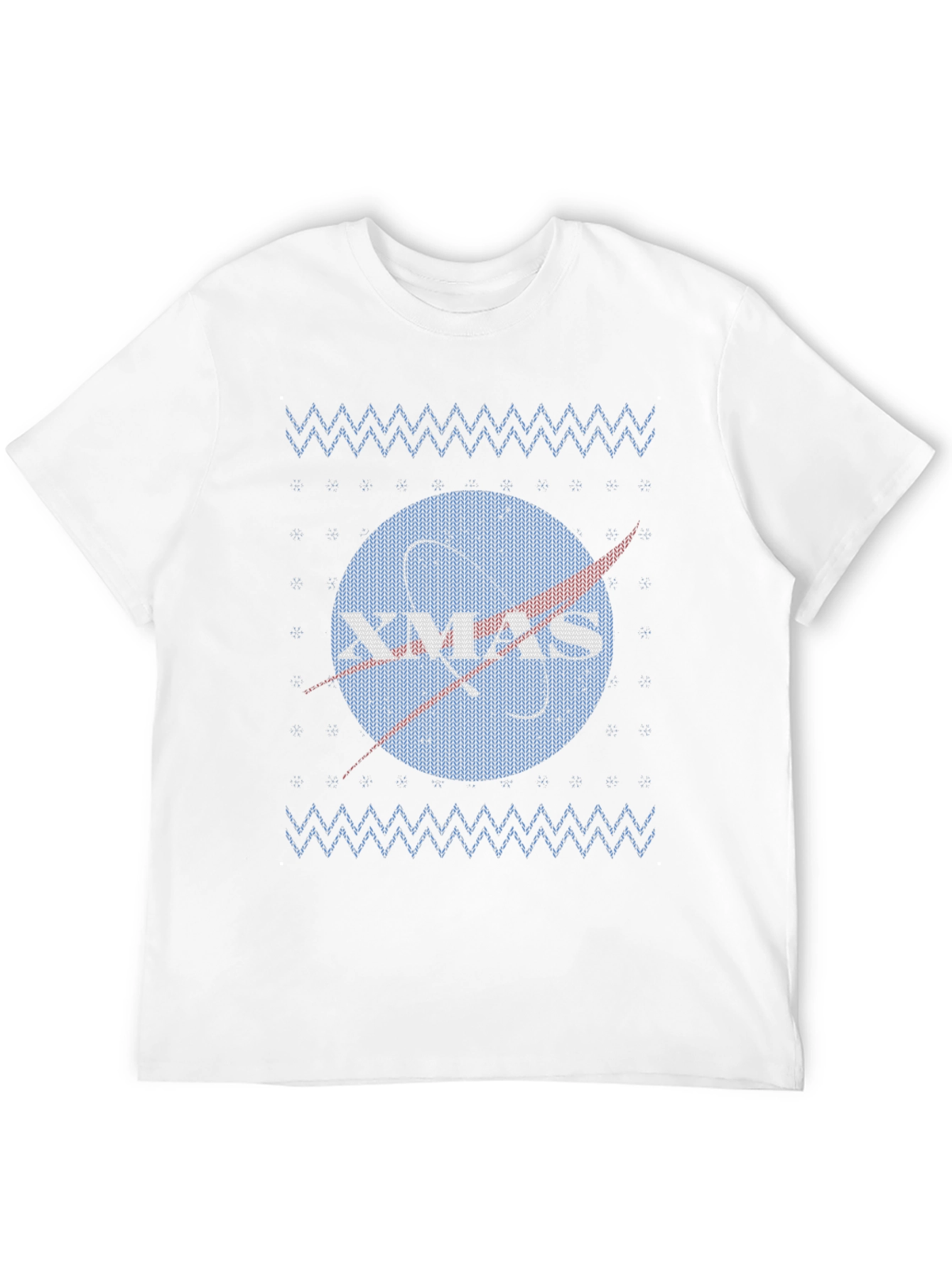 NASA Xmas Ugly Sweater T-Shirt - Space Holiday Tee