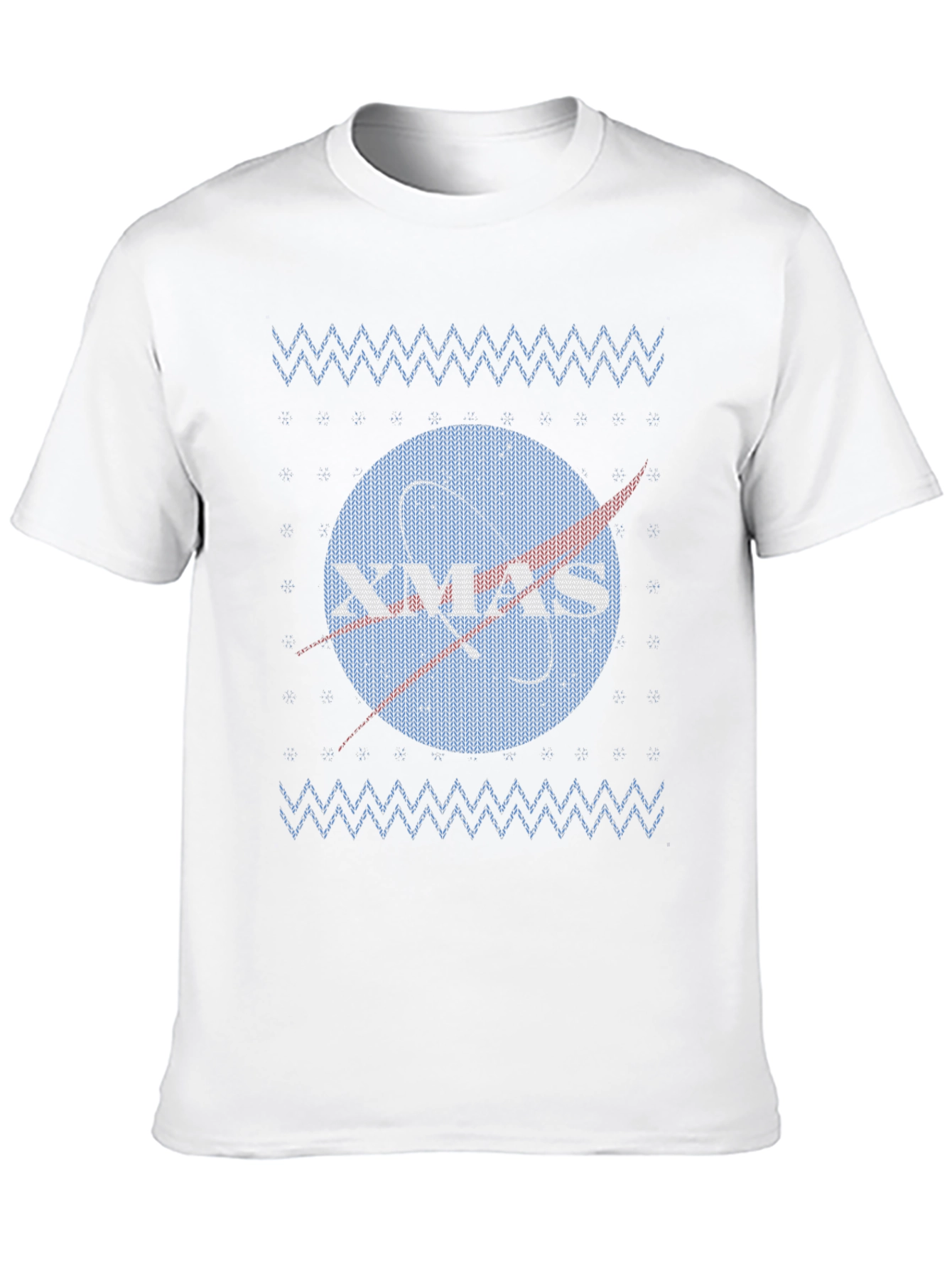 NASA Xmas Ugly Sweater T-Shirt - Space Holiday Tee