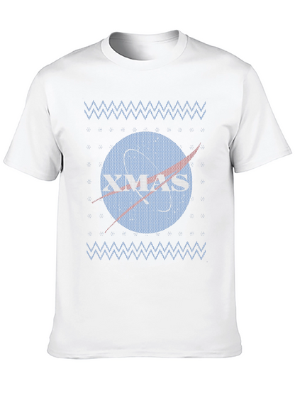 NASA Xmas Ugly Sweater T-Shirt - Space Holiday Tee