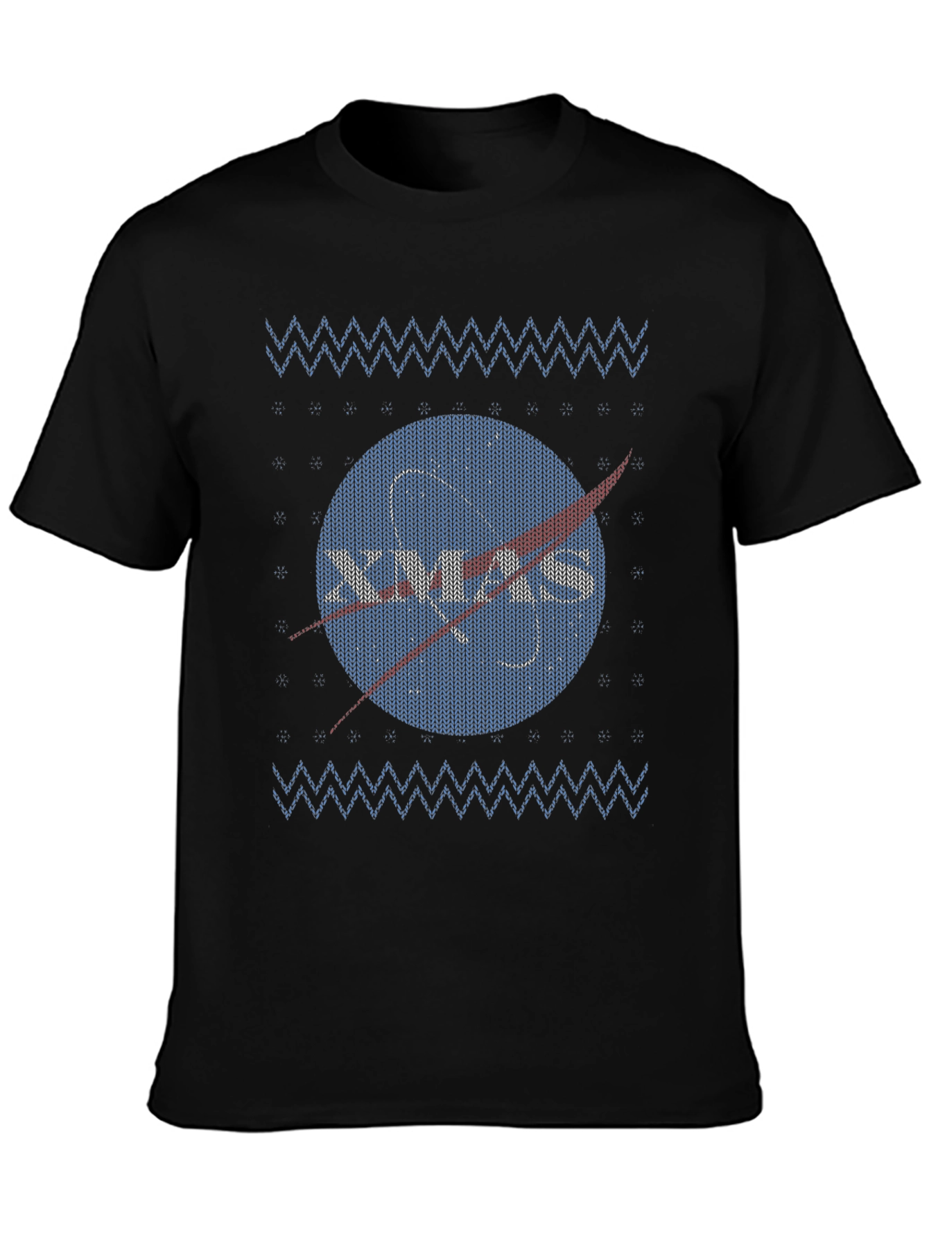 NASA Xmas Ugly Sweater T-Shirt - Space Holiday Tee