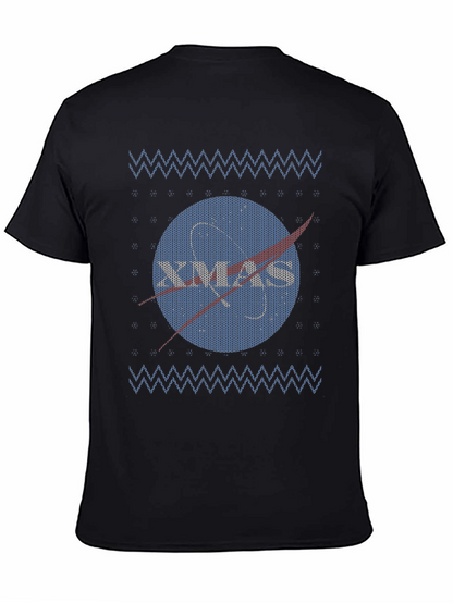 NASA Xmas Ugly Sweater T-Shirt - Space Holiday Tee