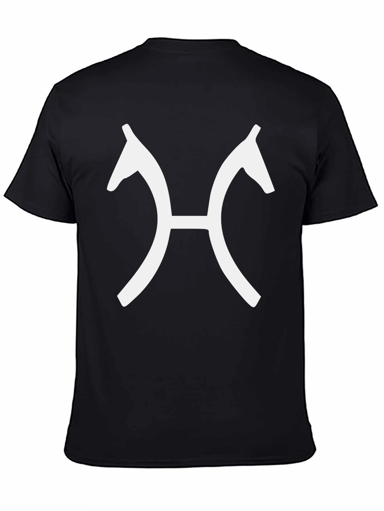 Black Horse Head Symbol Tee