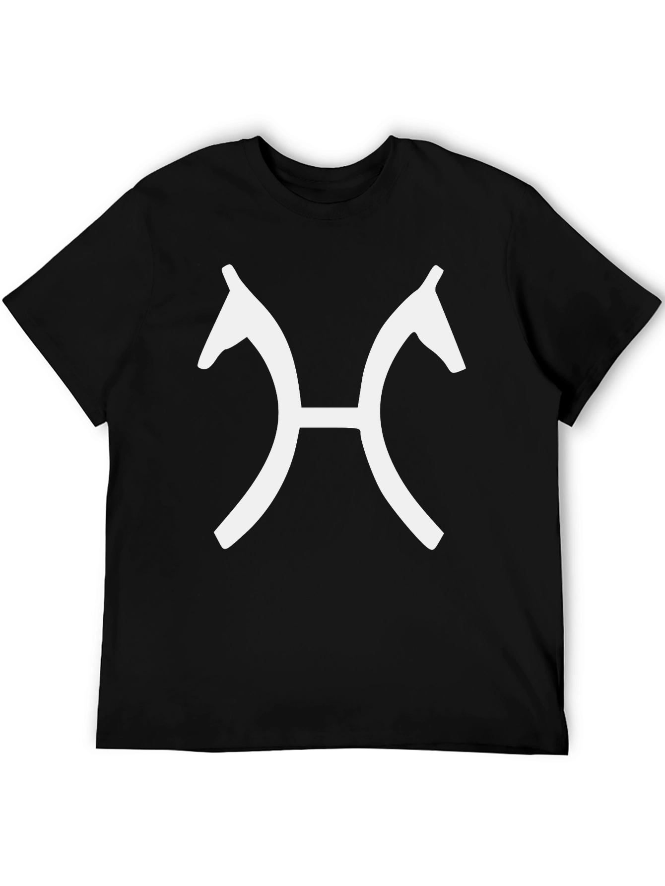 Black Horse Head Symbol Tee