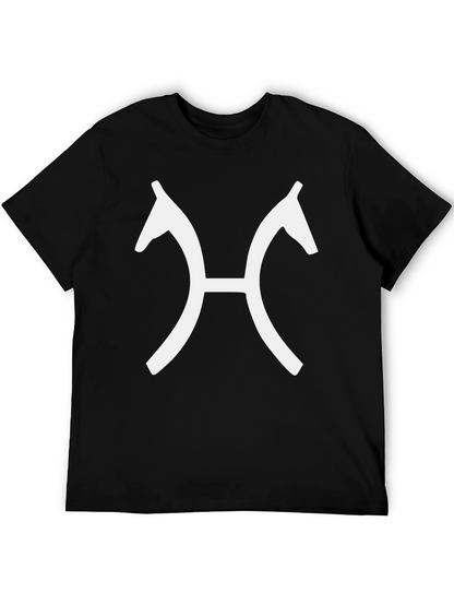 Black Horse Head Symbol Tee