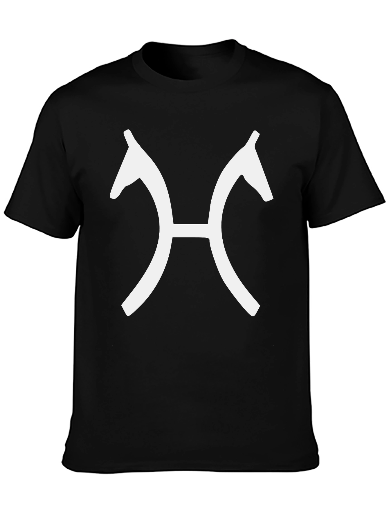 Black Horse Head Symbol Tee