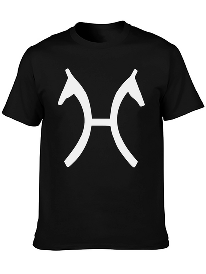 Black Horse Head Symbol Tee