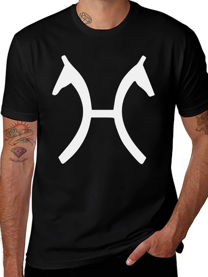 Black Horse Head Symbol Tee