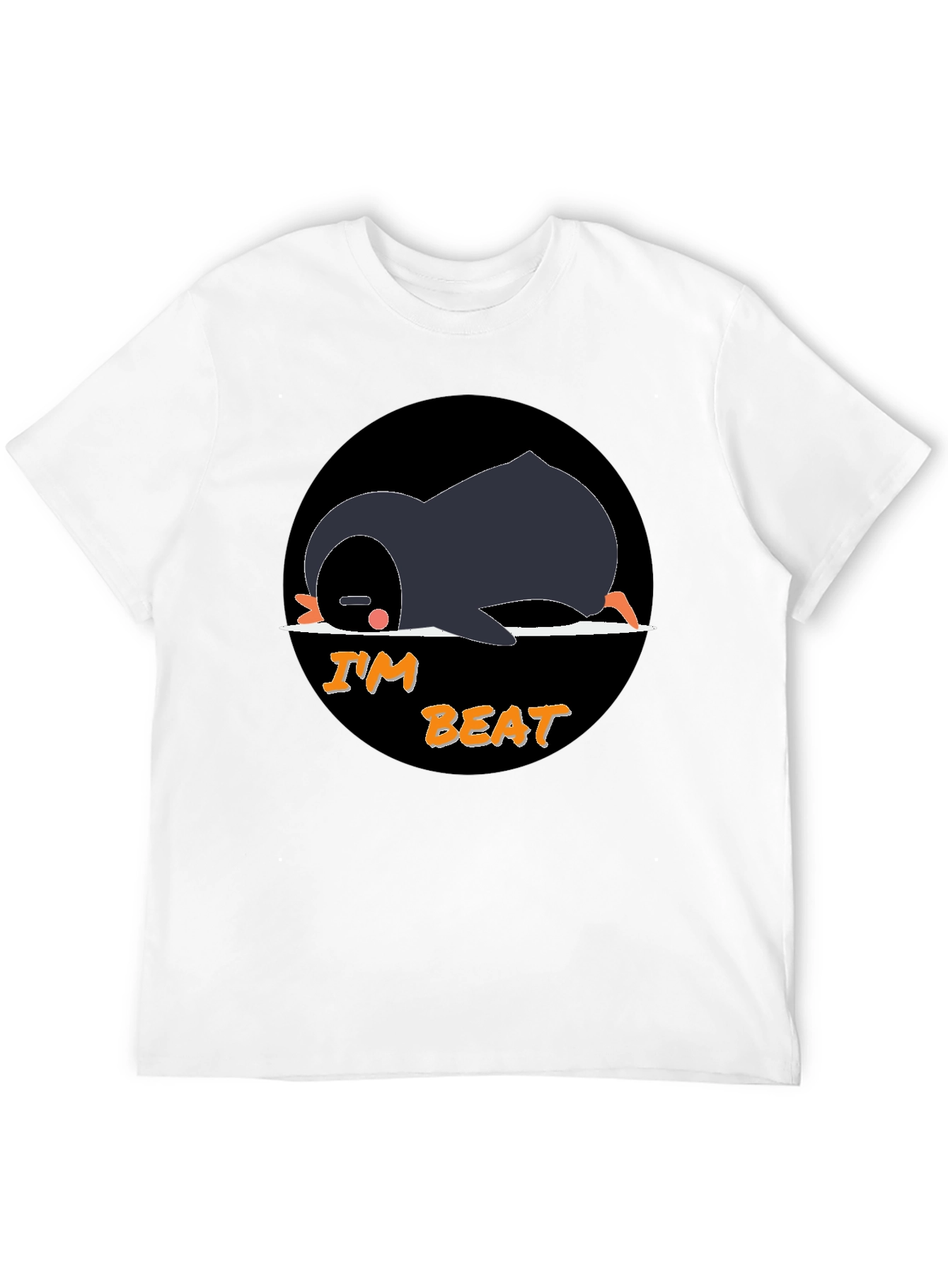 Im Beat Penguin T-Shirt - Black Cotton Tee