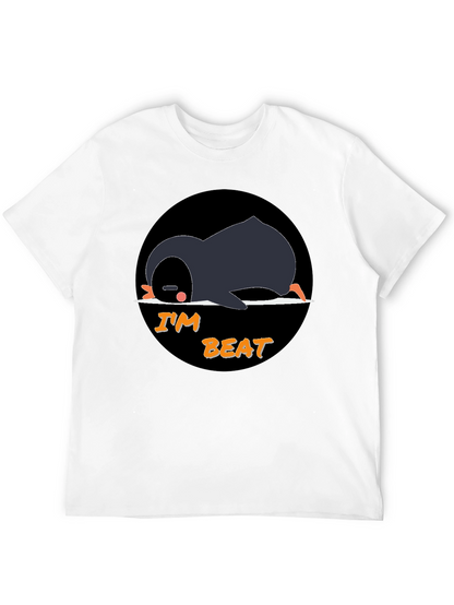 Im Beat Penguin T-Shirt - Black Cotton Tee