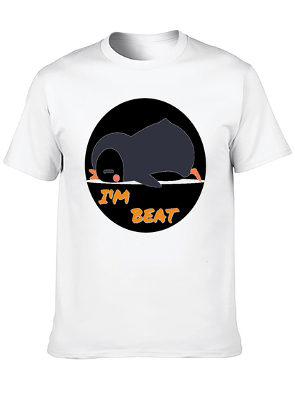 Im Beat Penguin T-Shirt - Black Cotton Tee