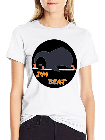 Im Beat Penguin T-Shirt - Black Cotton Tee