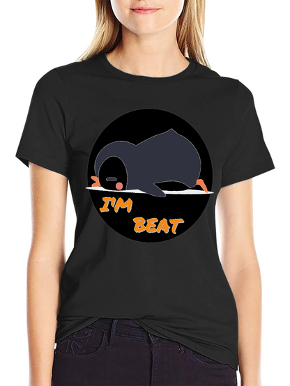Im Beat Penguin T-Shirt - Black Cotton Tee