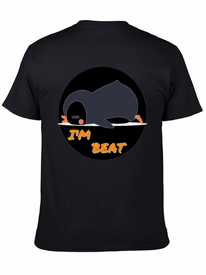 Im Beat Penguin T-Shirt - Black Cotton Tee