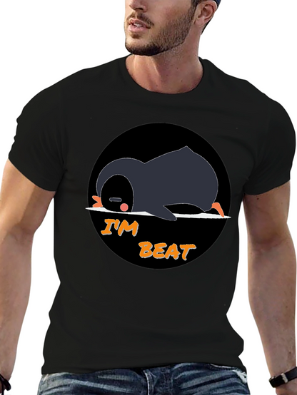 Im Beat Penguin T-Shirt - Black Cotton Tee