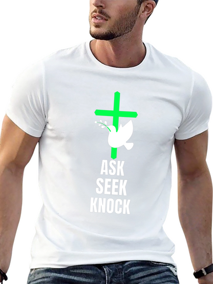 Ask Seek Knock Graphic Tee