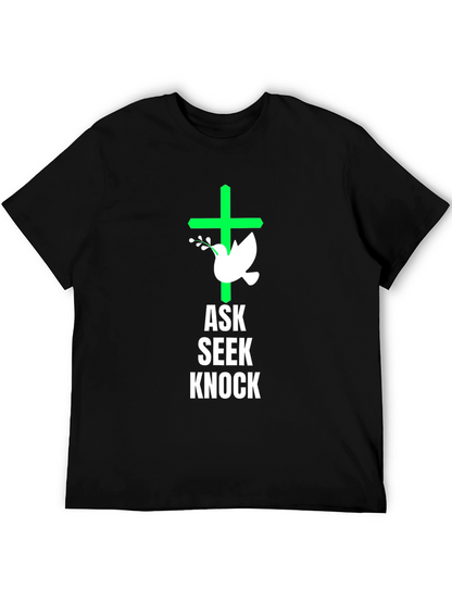 Ask Seek Knock Graphic Tee