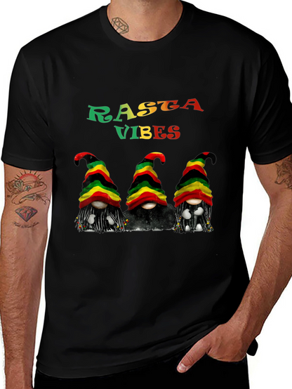 Rasta Vibes Gnomes Graphic T-Shirt