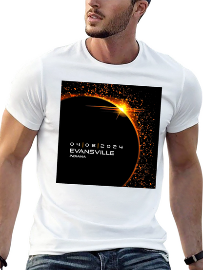 Evansville Eclipse 2024 T-Shirt - Total Solar Eclipse Souvenir