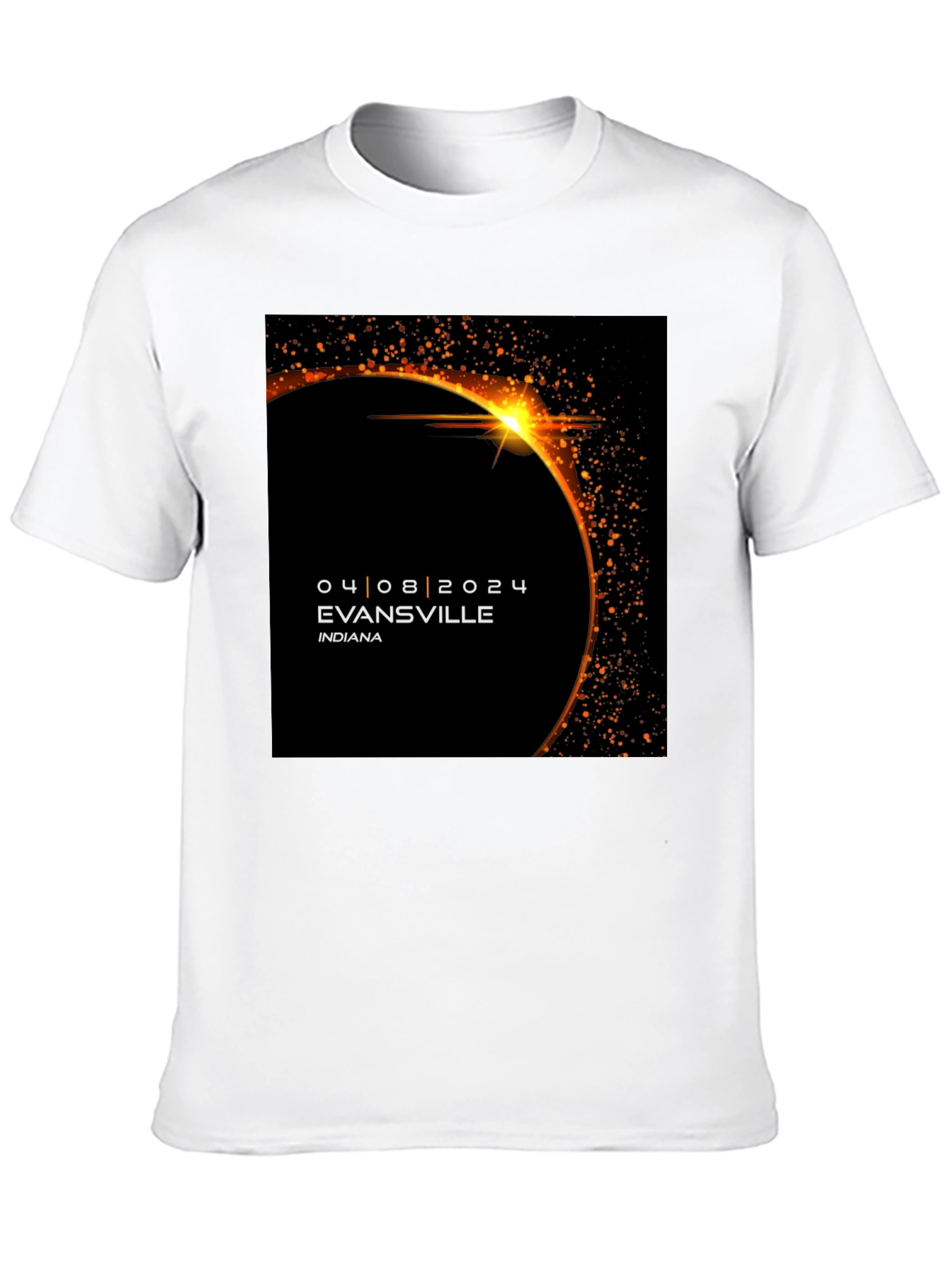 Evansville Eclipse 2024 T-Shirt - Total Solar Eclipse Souvenir