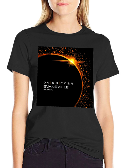 Evansville Eclipse 2024 T-Shirt - Total Solar Eclipse Souvenir