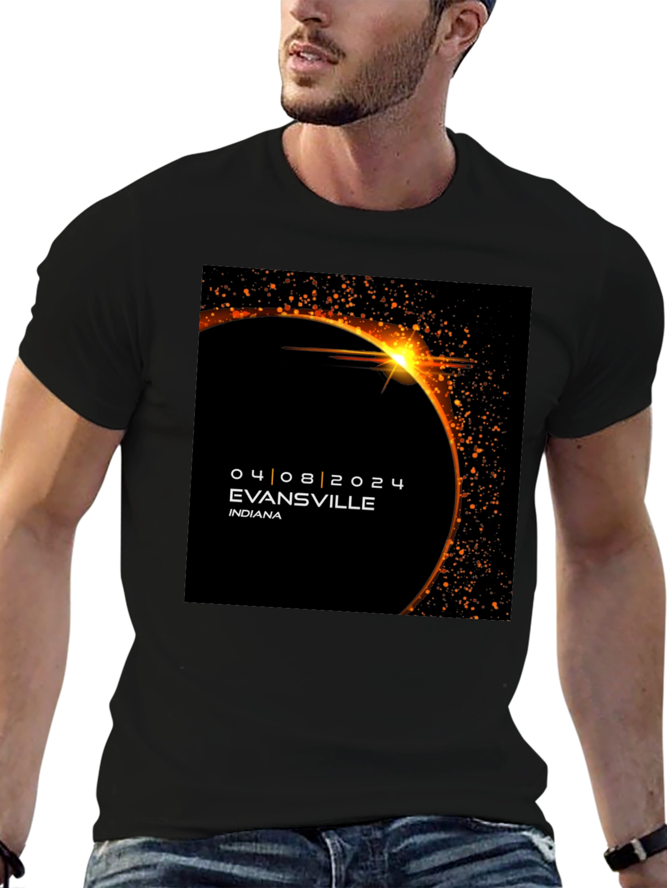 Evansville Eclipse 2024 T-Shirt - Total Solar Eclipse Souvenir