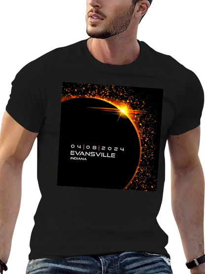 Evansville Eclipse 2024 T-Shirt - Total Solar Eclipse Souvenir