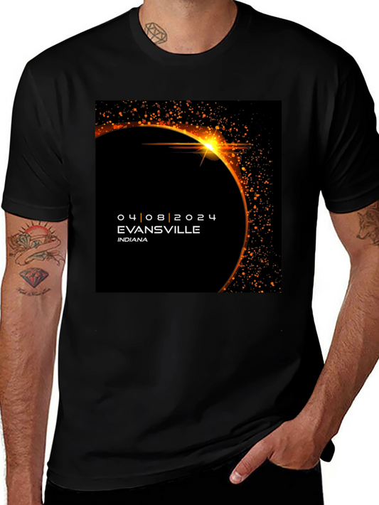 Evansville Eclipse 2024 T-Shirt - Total Solar Eclipse Souvenir