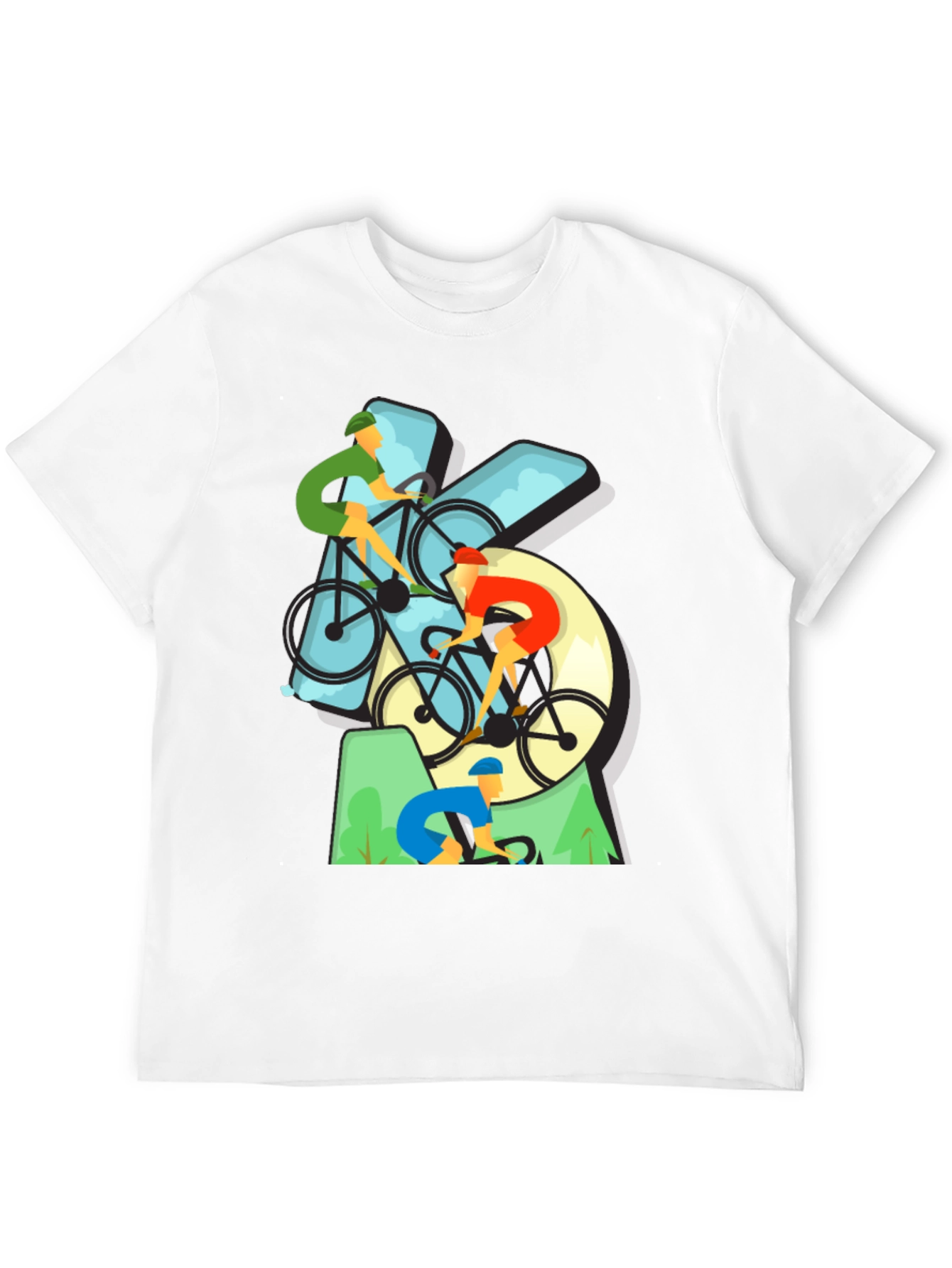 Cyclist Graphic Tee - Black