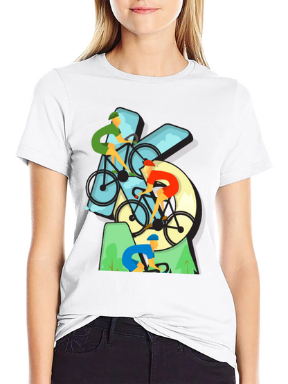 Cyclist Graphic Tee - Black