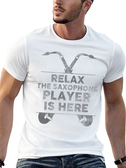 Relax Saxophone Player Novelty T-Shirt