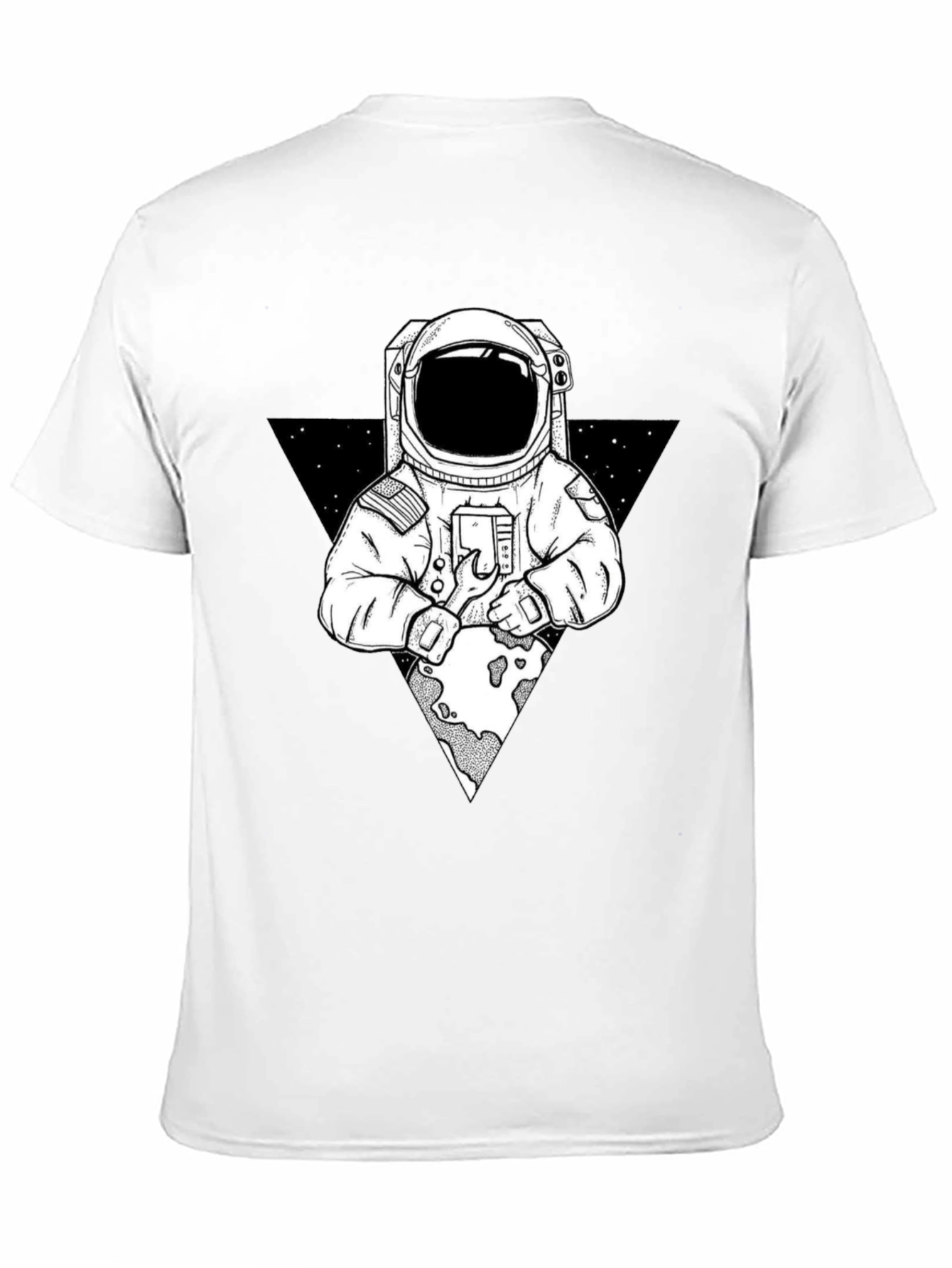 Astronaut Graphic Print T-Shirt - Space Exploration Tee