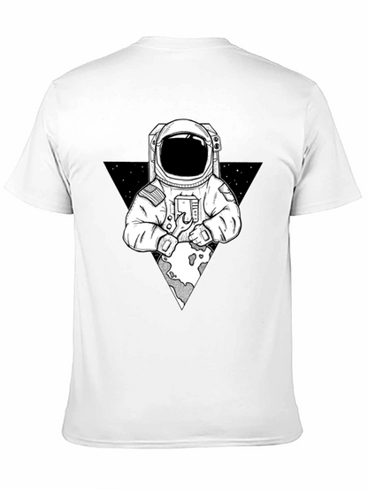 Astronaut Graphic Print T-Shirt - Space Exploration Tee