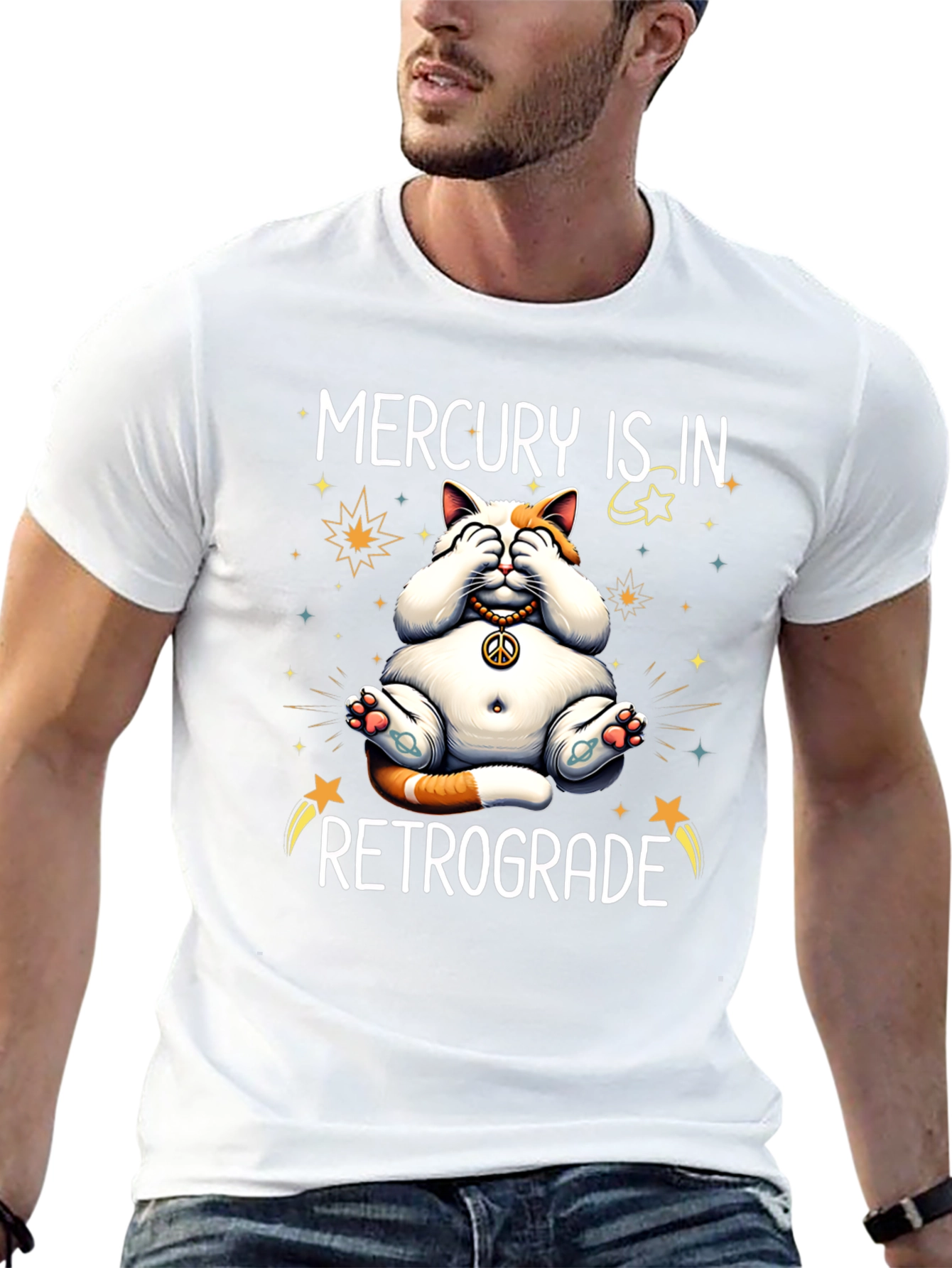 Mercury Retrograde Cat T-Shirt