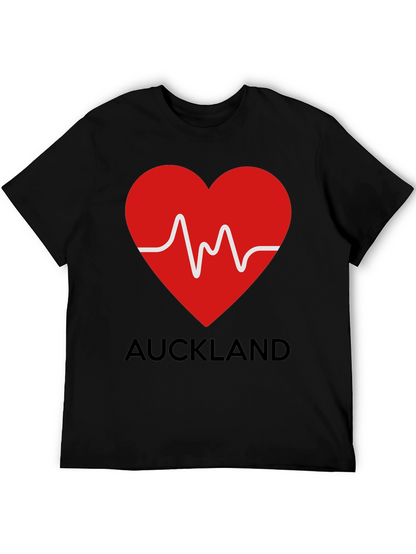 Auckland Heartbeat Black T-Shirt