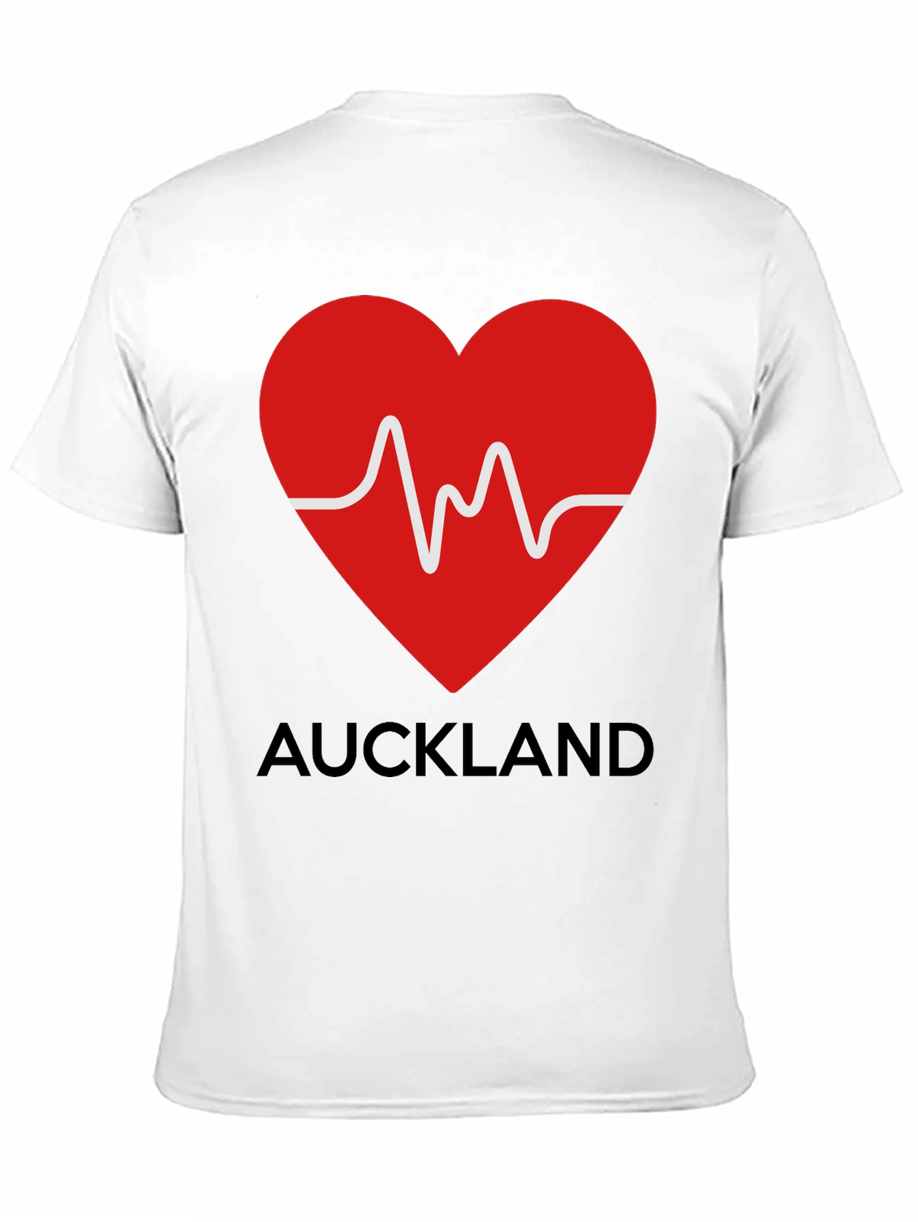 Auckland Heartbeat Black T-Shirt
