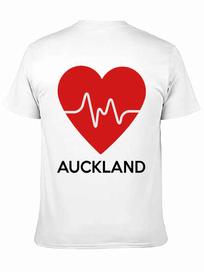 Auckland Heartbeat Black T-Shirt