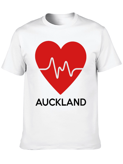 Auckland Heartbeat Black T-Shirt