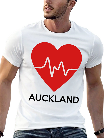 Auckland Heartbeat Black T-Shirt