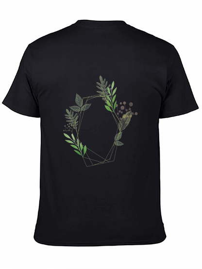 Geometric Floral Tee - Stylish & Modern Design