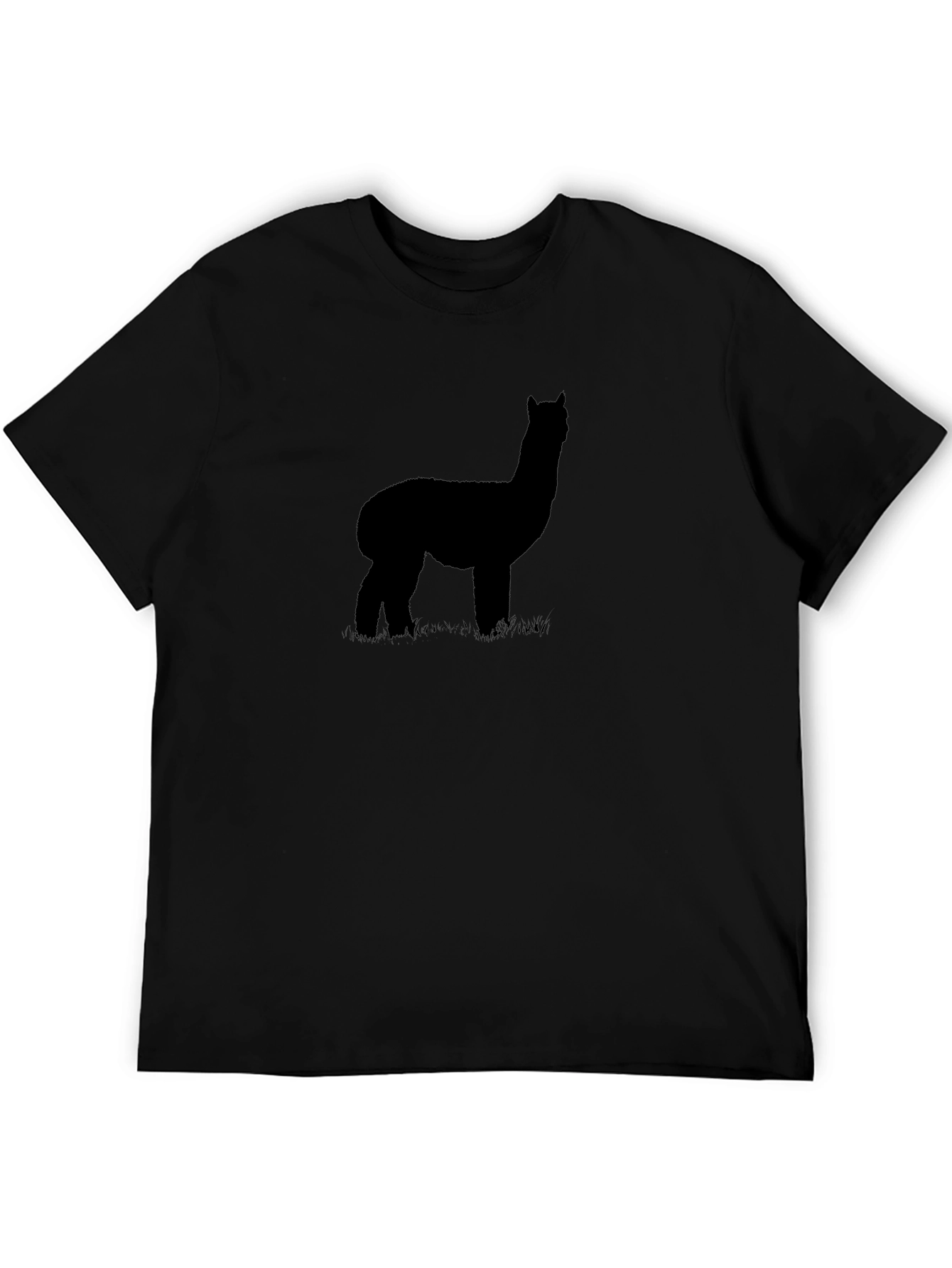 Alpaca Silhouette Graphic Tee - Black