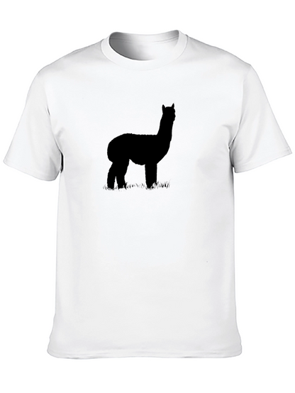 Alpaca Silhouette Graphic Tee - Black