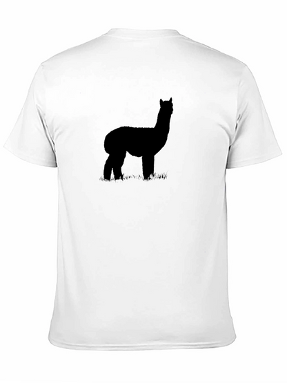 Alpaca Silhouette Graphic Tee - Black