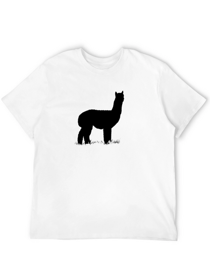 Alpaca Silhouette Graphic Tee - Black