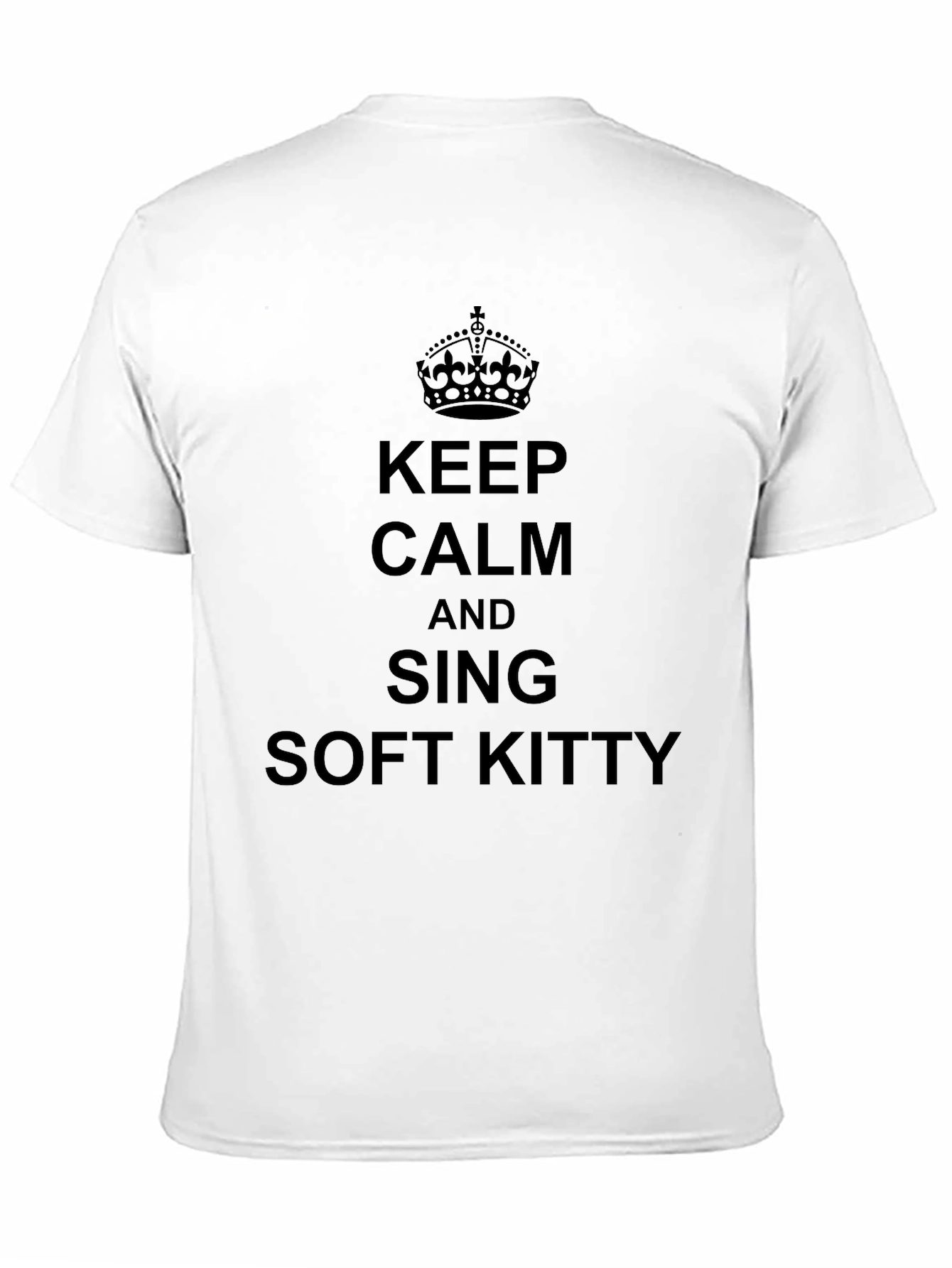 Keep Calm and Sing Soft Kitty Black T-Shirt