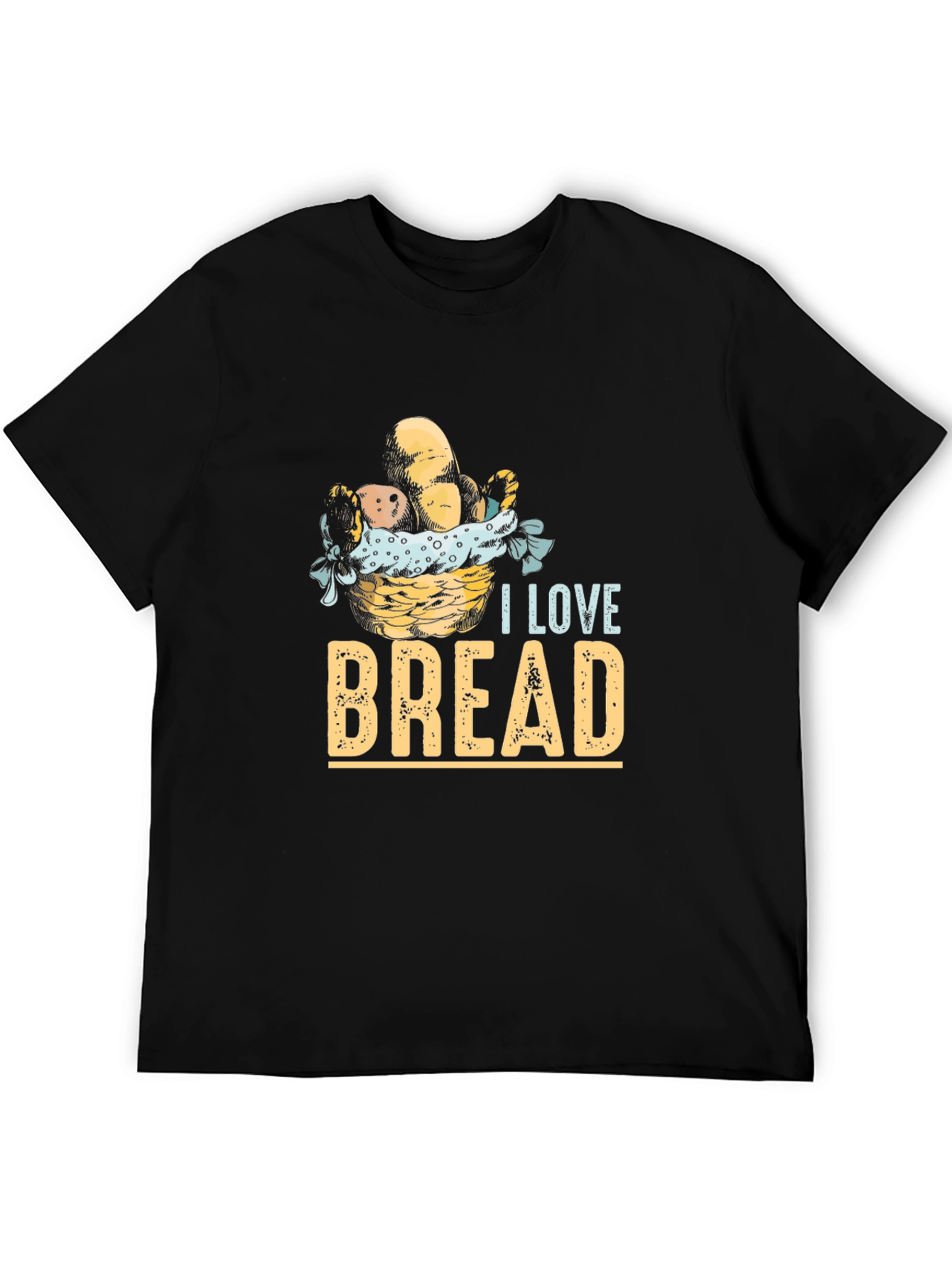 I Love Bread Graphic Tee - Unisex Casual T-Shirt