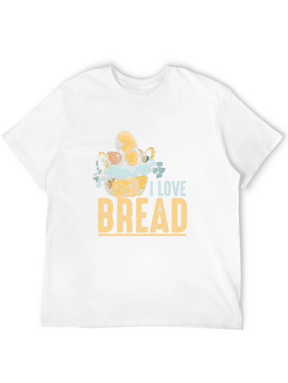I Love Bread Graphic Tee - Unisex Casual T-Shirt
