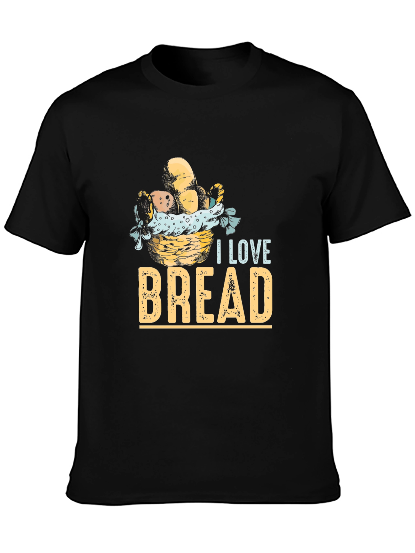 I Love Bread Graphic Tee - Unisex Casual T-Shirt