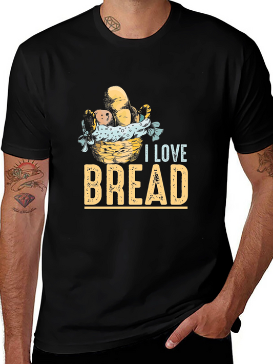 I Love Bread Graphic Tee - Unisex Casual T-Shirt